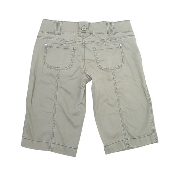 Vintage Y2K L.E.I. khaki brown low rise bermuda shorts 7 - Picture 3 of 6